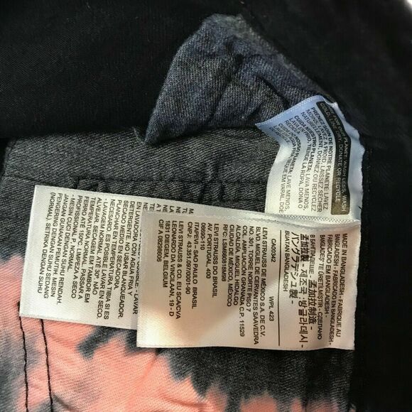 Levi's 365550339 Men's Size 30 Blue Pink Tie Dye 511 Slim Shorts - Picture 4 of 4